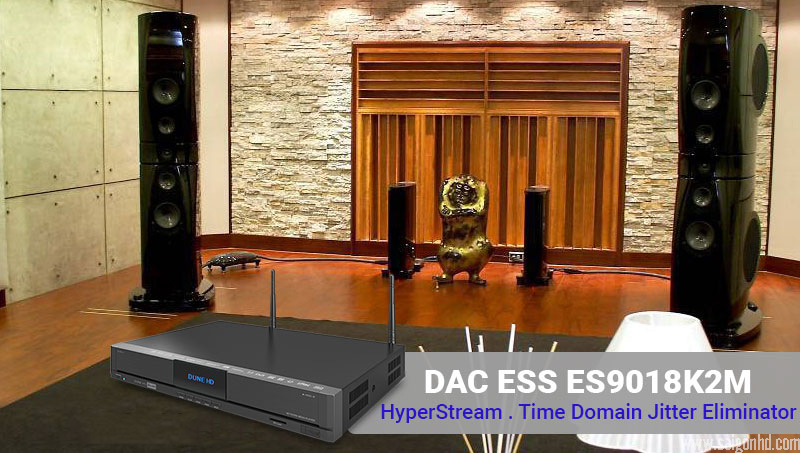 Âm thanh đạt chuẩn Hi-Fi với bộ chuyển đổi số DAC ESS ES9018K2M