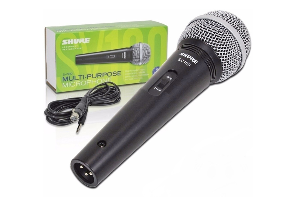 Micro Shure SV100 phù hợp cho các buổi thuyết trình, trình diễn karaoke