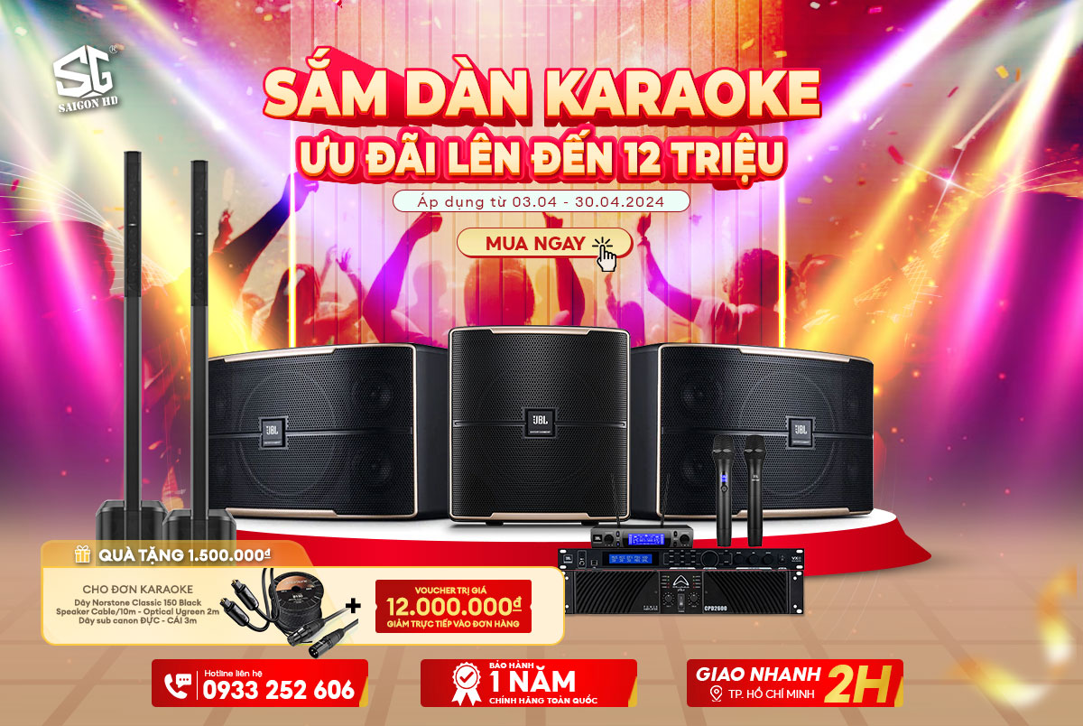 Sắm dàn karaoke ưu đãi lên đến 12 triệu