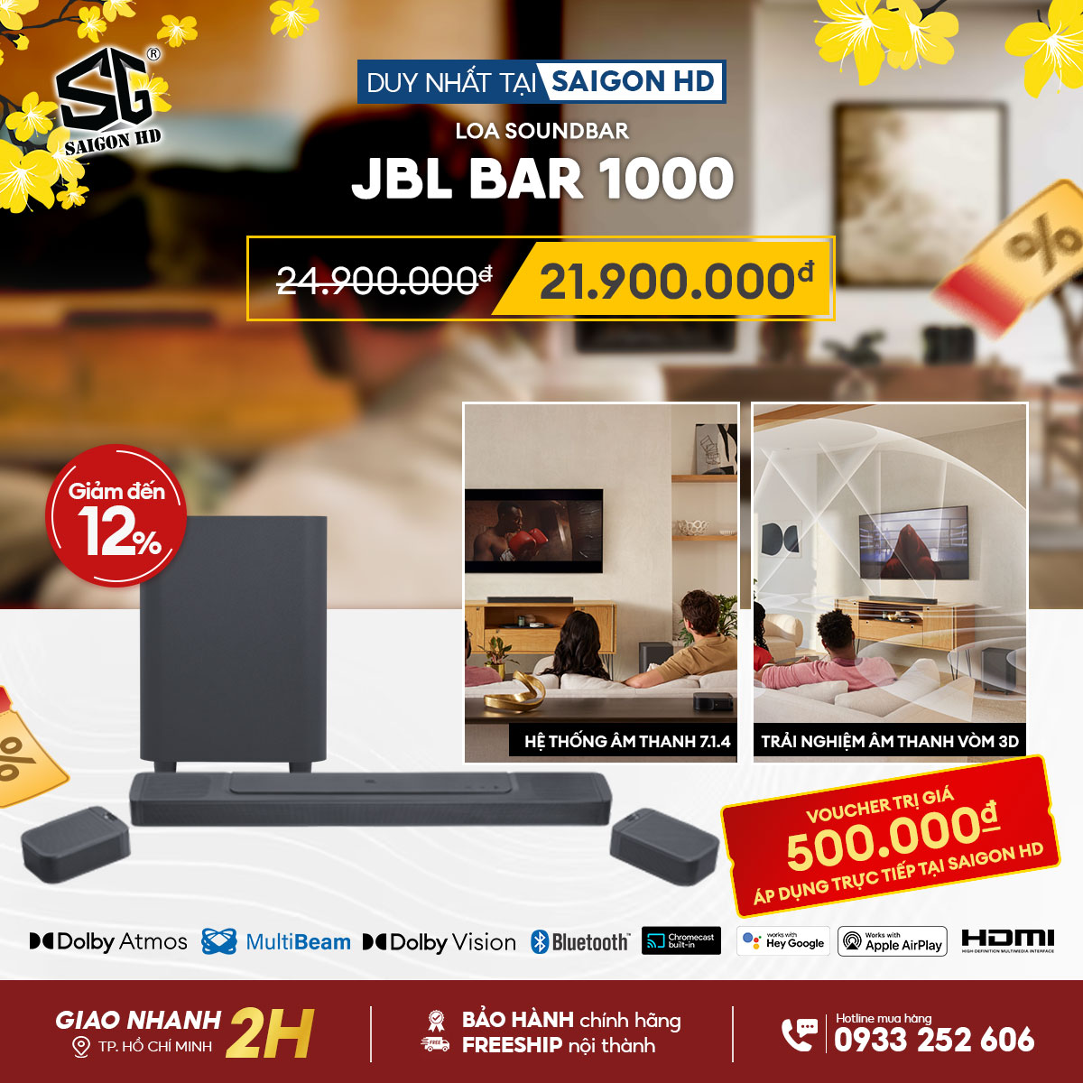 Soundbar JBL Bar 1000