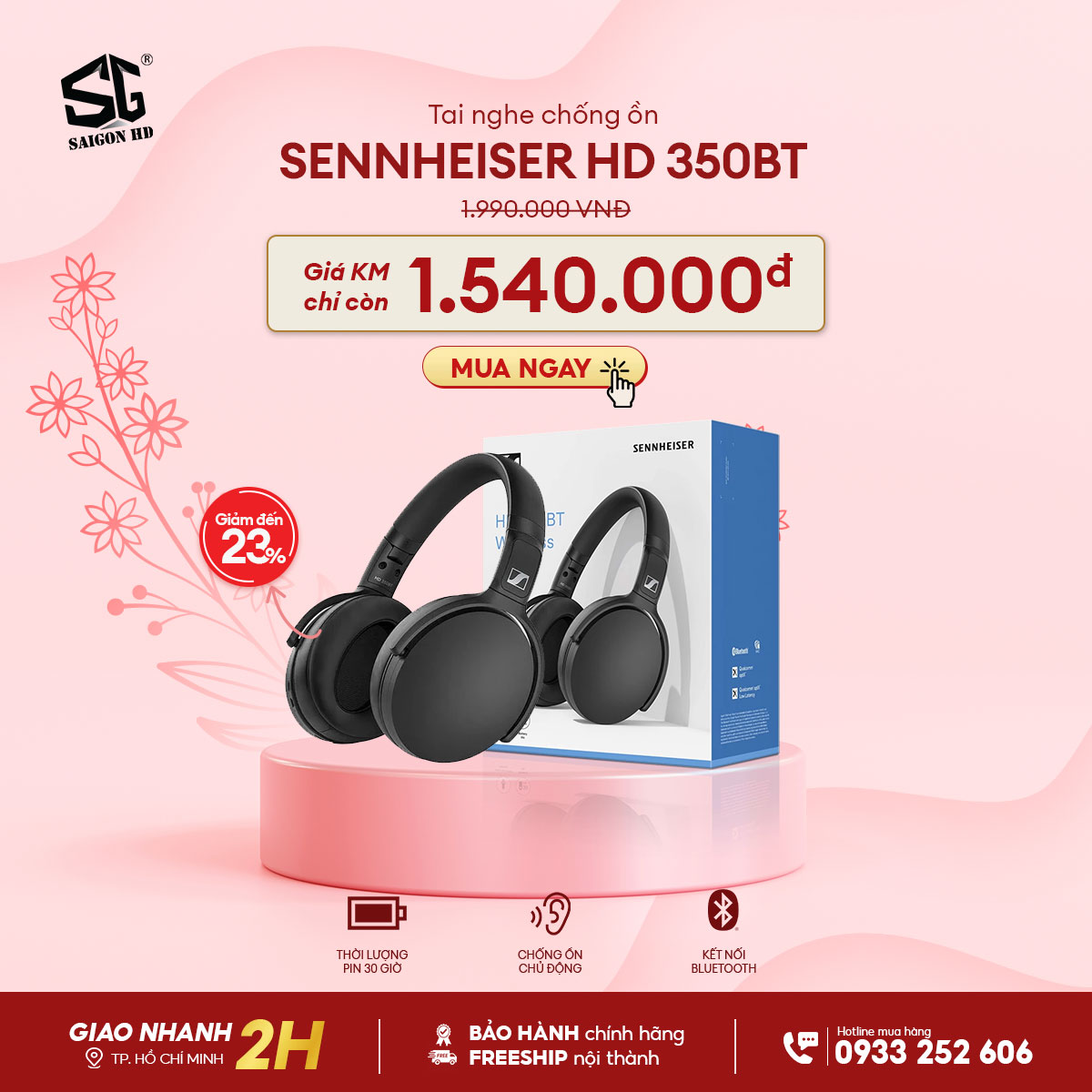 Tai nghe Sennheiser HD 350BT