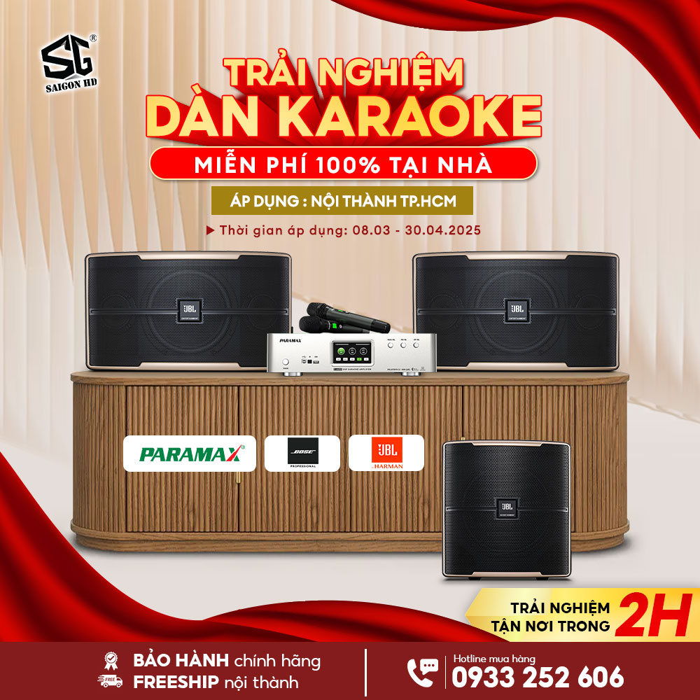 Trải nghiệm dàn karaoke miễn phí 100% tại nhà 