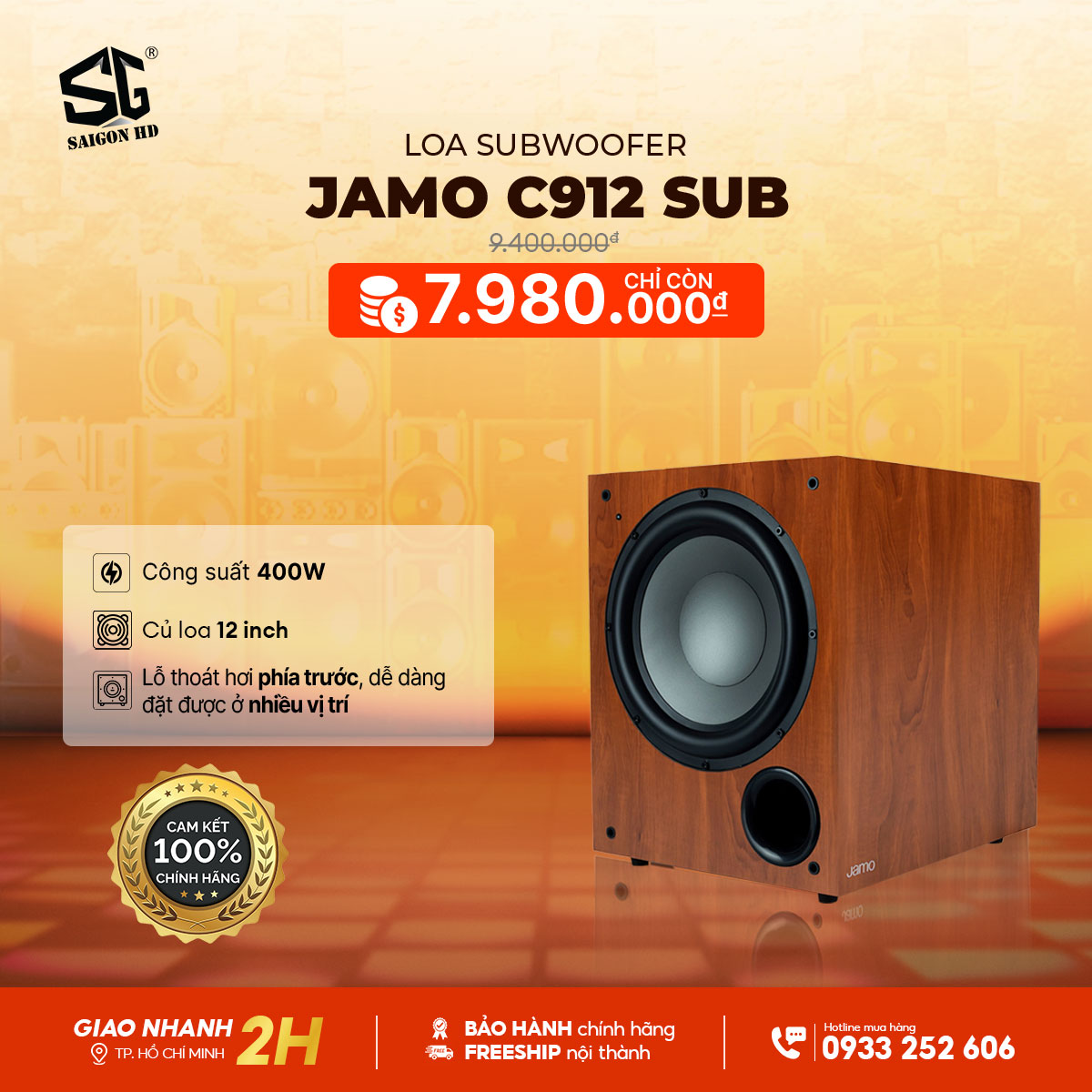 Loa Subwoofer Jamo C912 Sub