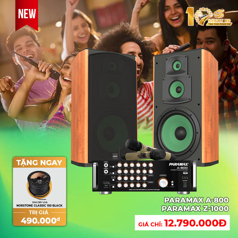 Dàn âm thanh Karaoke gia đình giá rẻ Paramax CBZ-1000