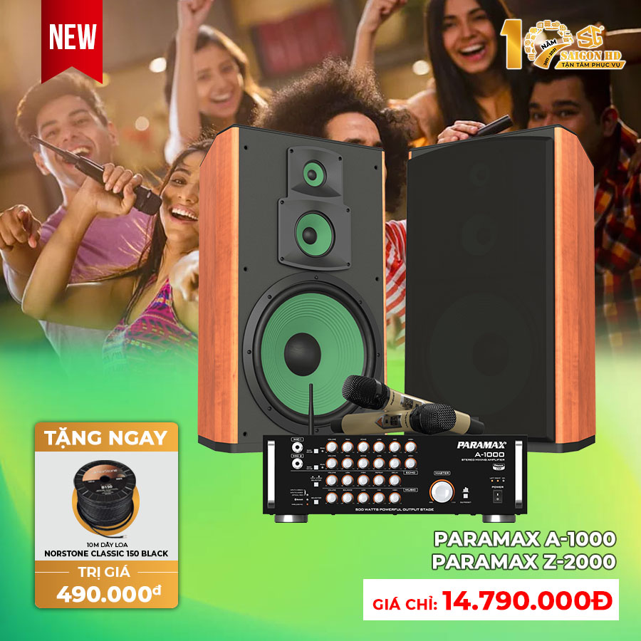 Dàn âm thanh Karaoke gia đình giá rẻ Paramax CBZ-2000