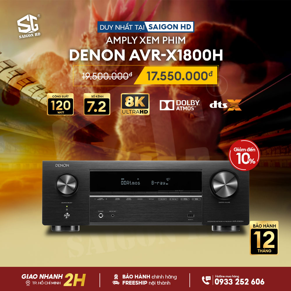 Amply xem phim Denon AVR-X1800H