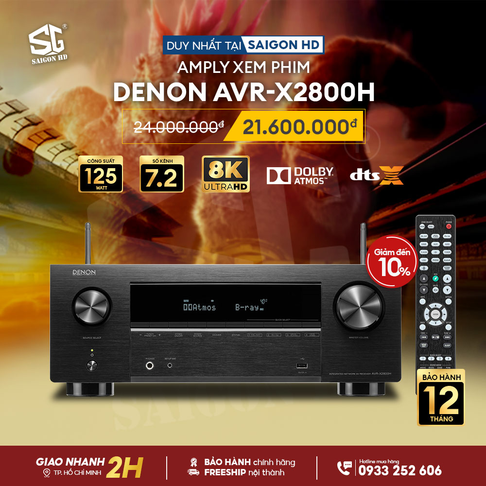 Amply xem phim Denon AVR-X2800H