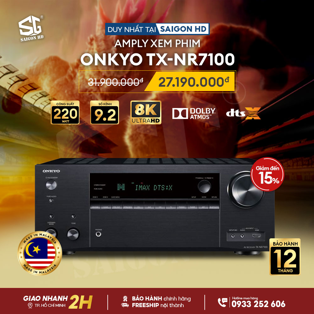 Amply xem phim Onkyo TX-NR7100