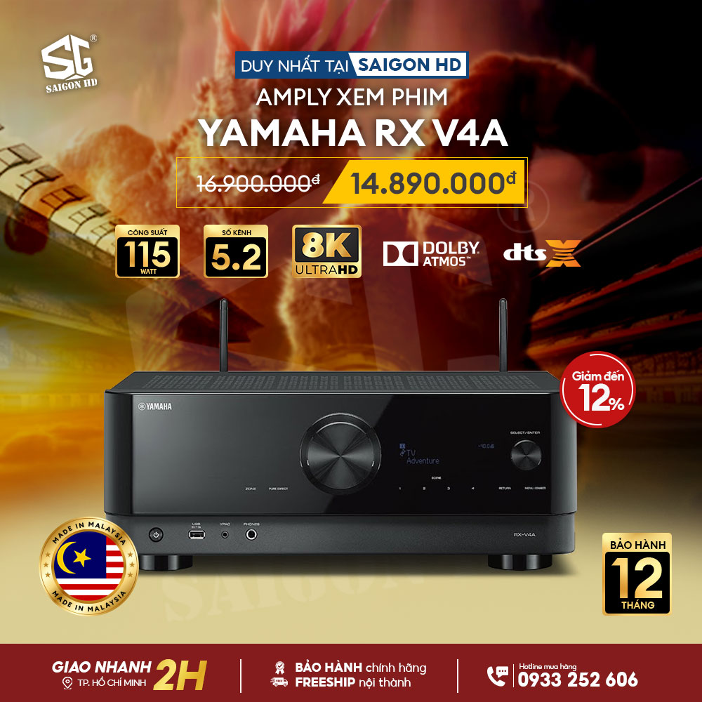 Amply xem phim Yamaha RX V4A