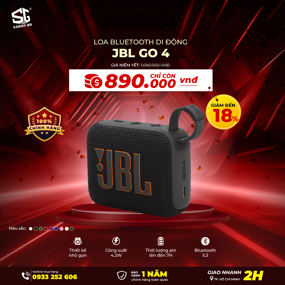 Loa bluetooth JBL Go 4 