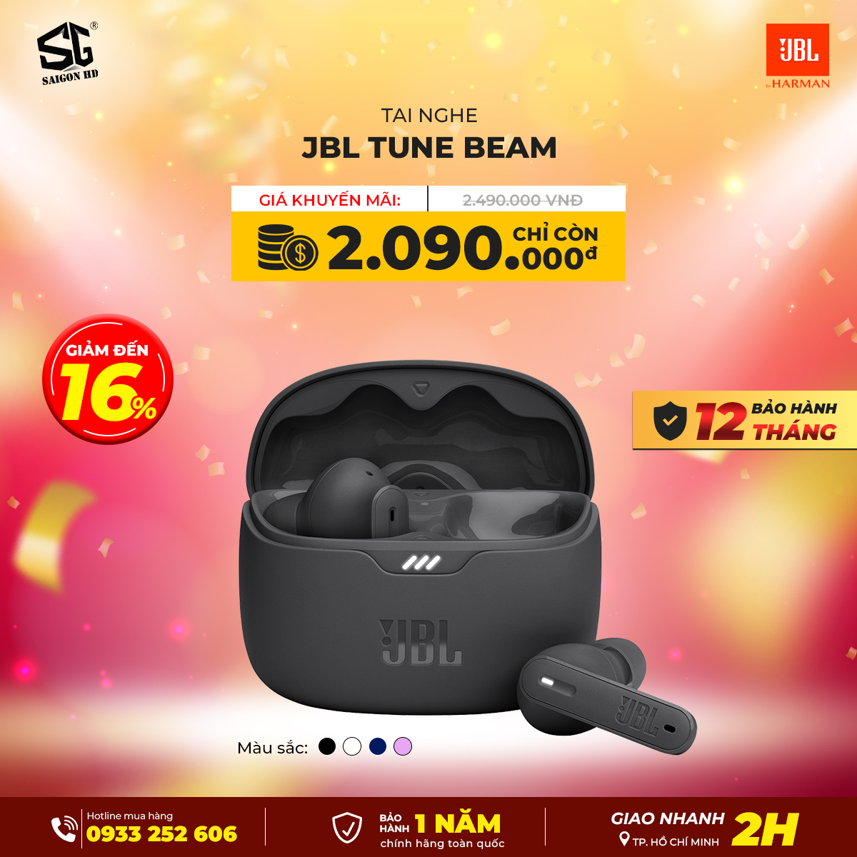 Tai nghe JBL Tune Beam