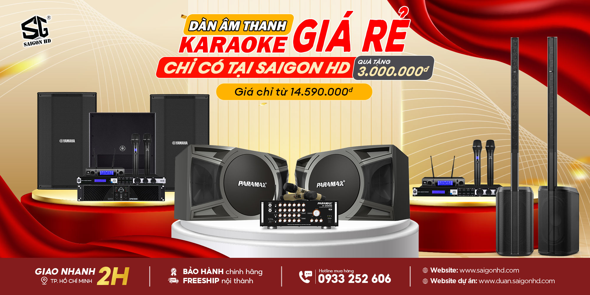 Sắm dàn âm thanh karaoke giá rẻ bất ngờ - Quà tặng đến 3 triệu đang chờ