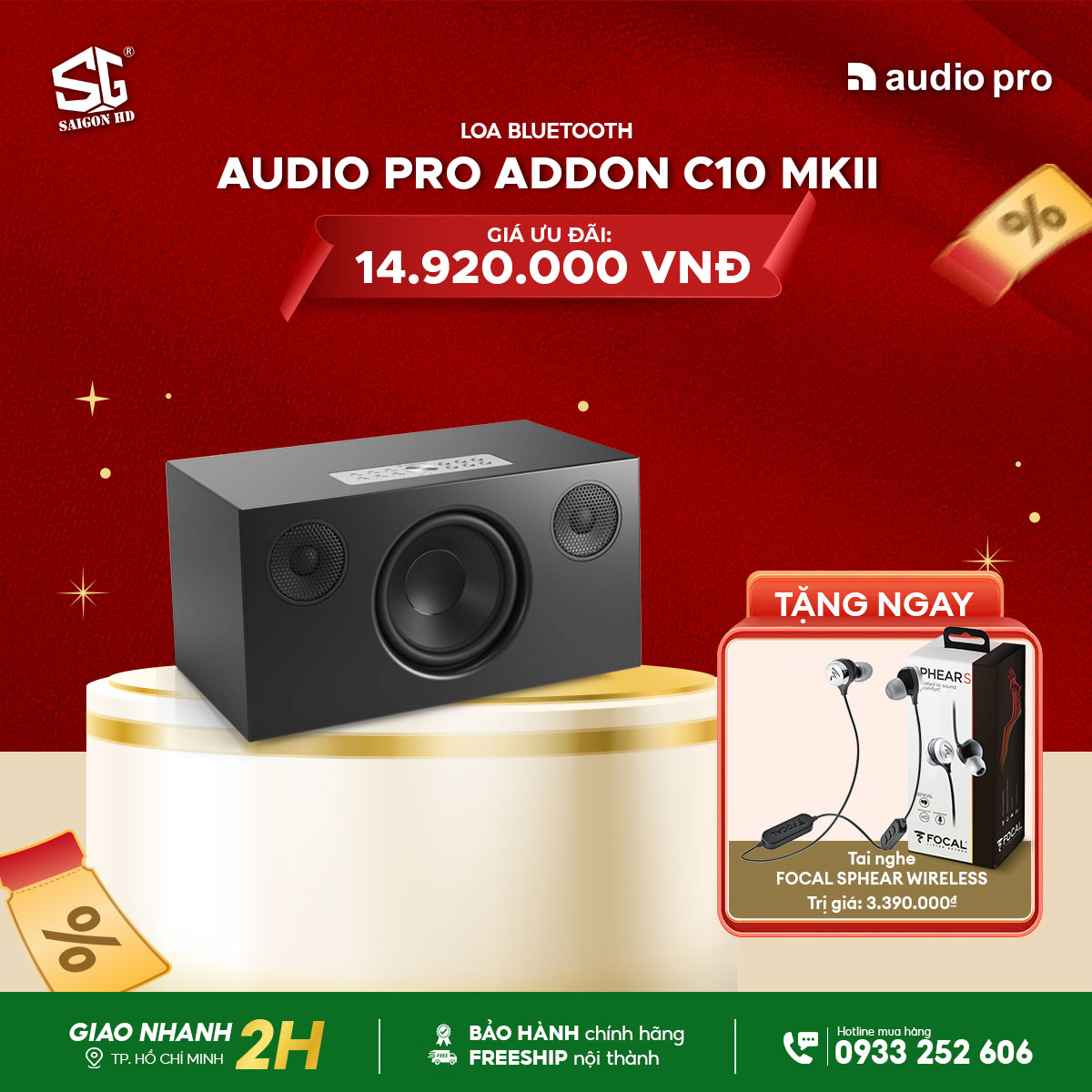 Khuyến mãi Mua Loa Bluetooth Audio Pro C10 MKII