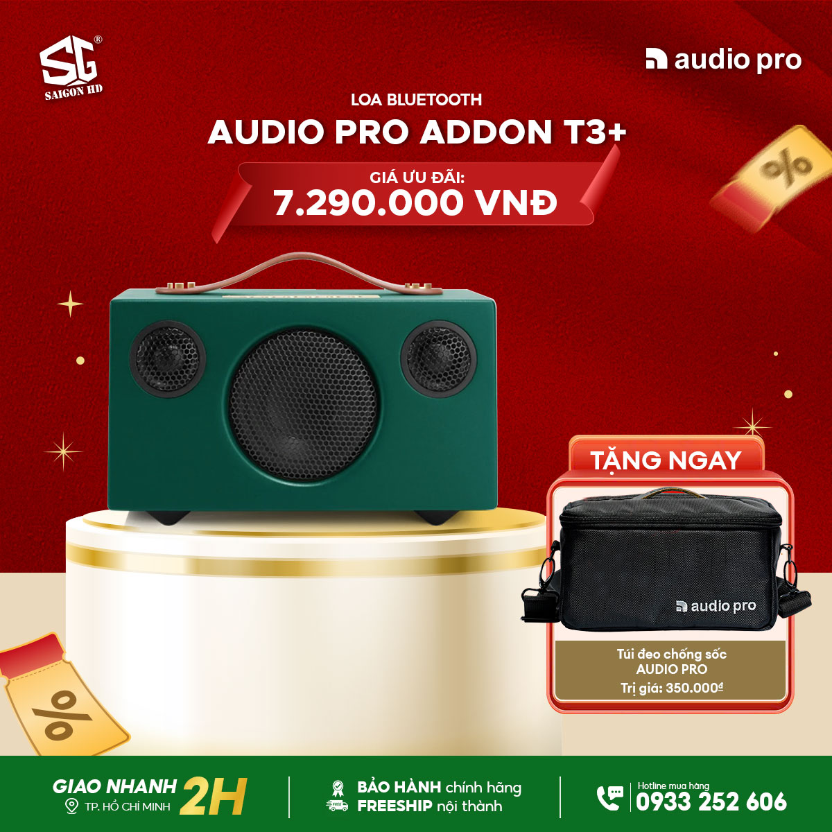 Khuyến mãi Mua Loa Bluetooth Audio Pro T3+