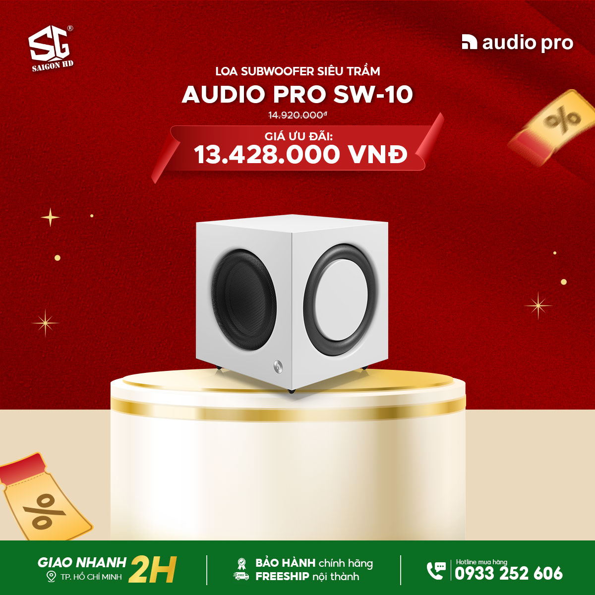 Khuyến mãi Mua Loa siêu trầm Audio Pro SW-10