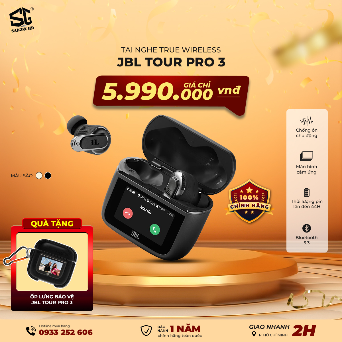 Tai nghe True Wireless JBL Tour Pro 3 