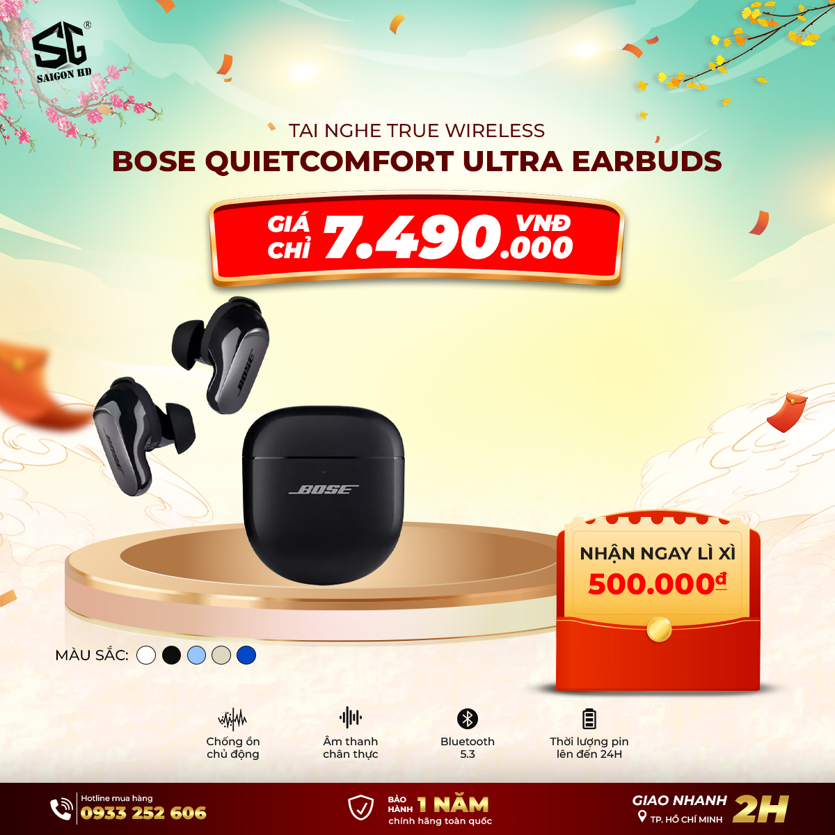 Tai nghe Bose QuietComfort Ultra Earbuds 