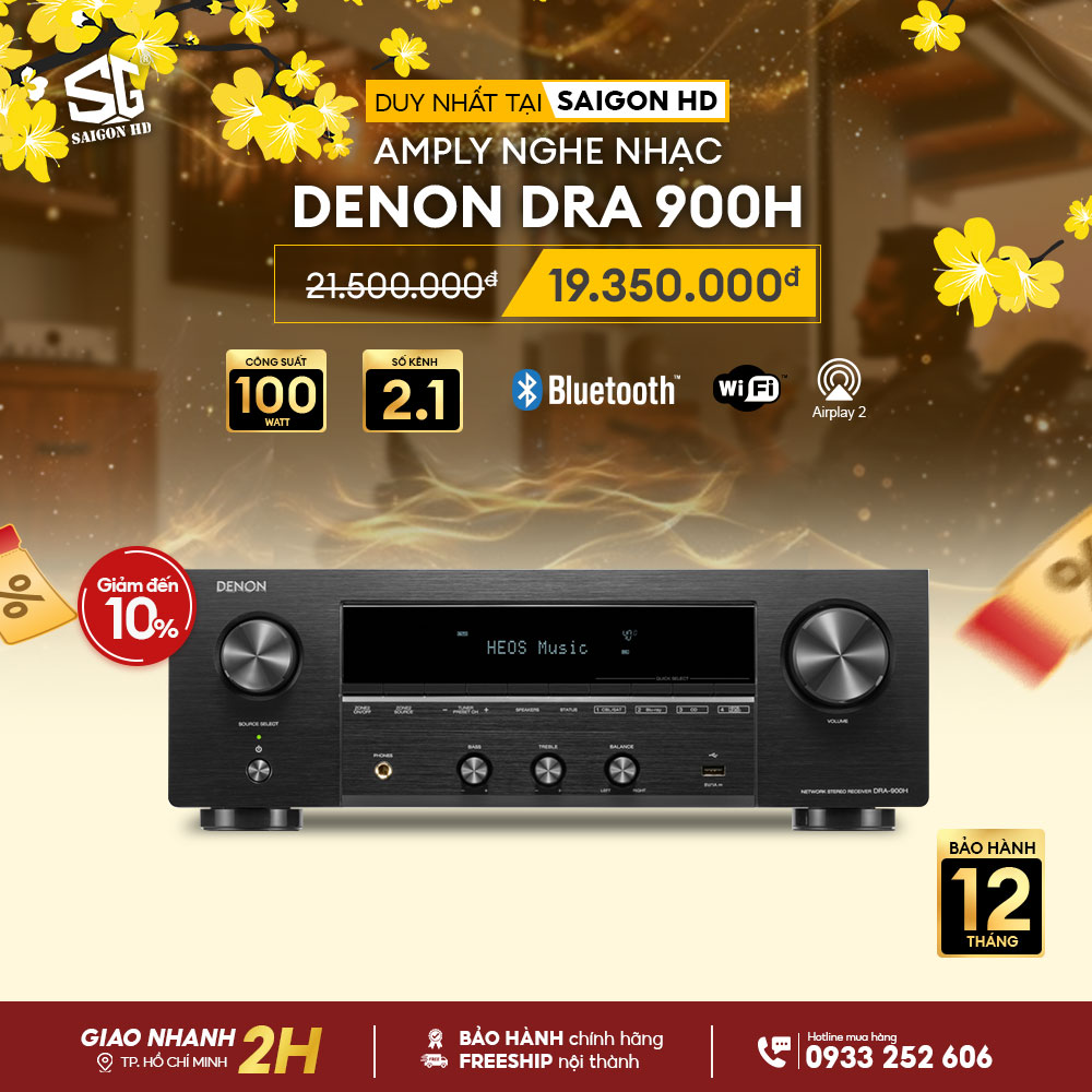 Khuyến mãi Amply nghe nhạc Denon DRA 900H