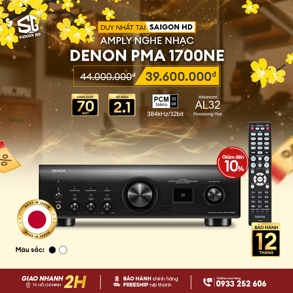  Khuyến mãi Amply nghe nhạc Denon PMA 900HNE