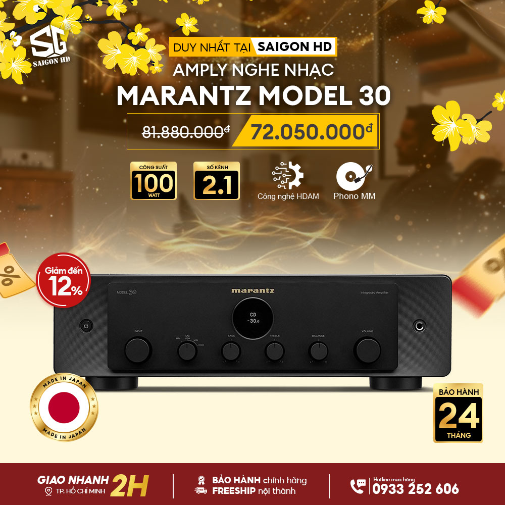  Khuyến mãi Amply nghe nhạc Marantz Model 30