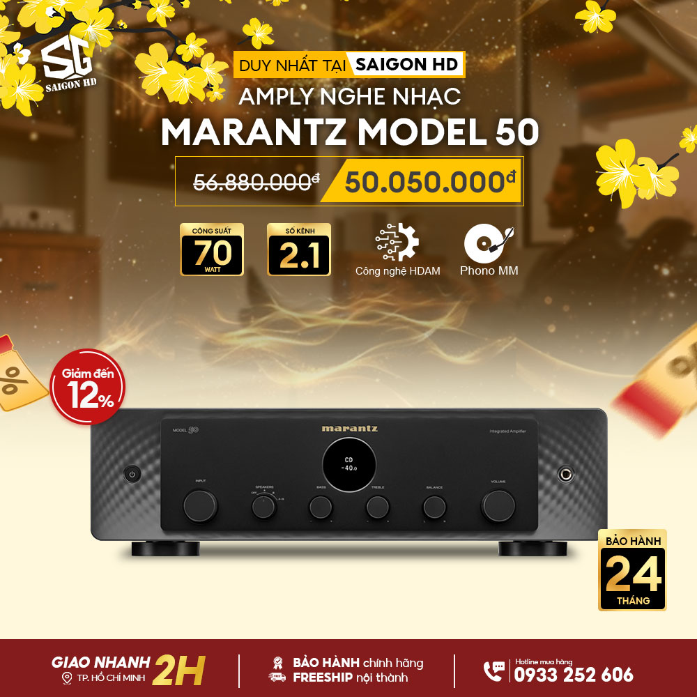 Khuyến mãi Amply nghe nhạc Marantz Model 50