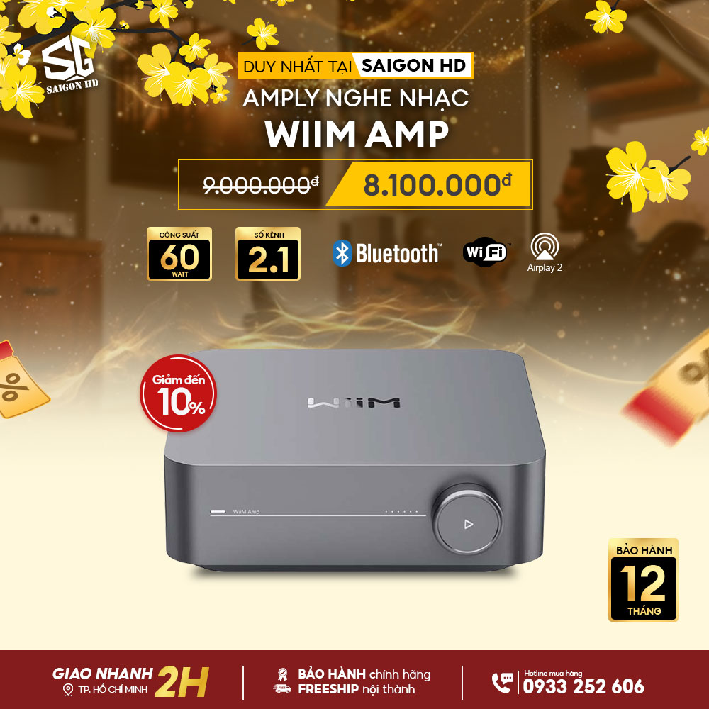 Khuyến mãi Amply nghe nhạc WiiM Amp