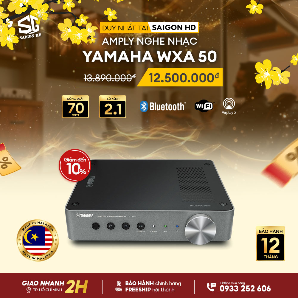 Khuyến mãi Amply nghe nhạc Yamaha WXA 50