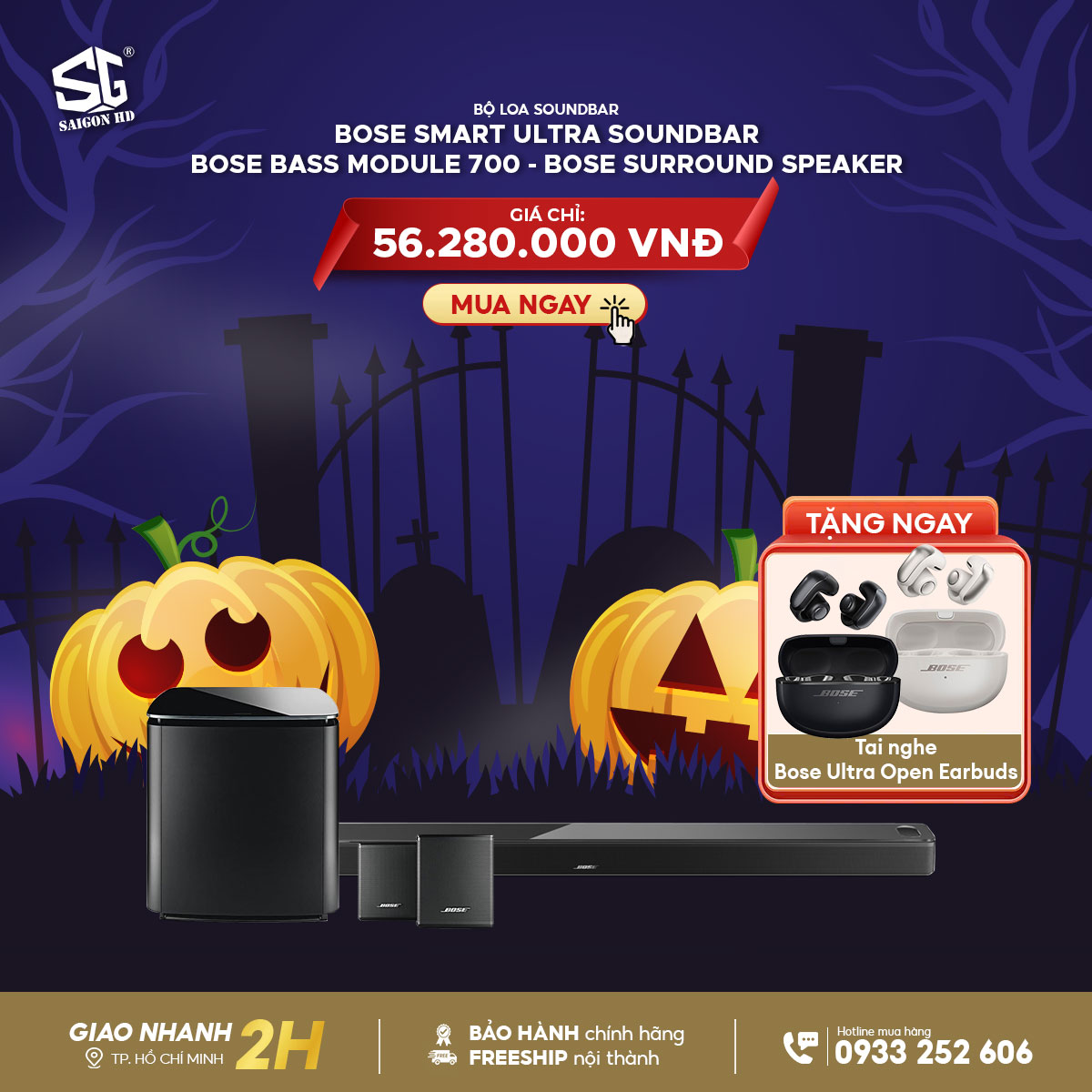 Ưu đãi mùa Halloween - Bose khuyến mãi siêu đỉnh