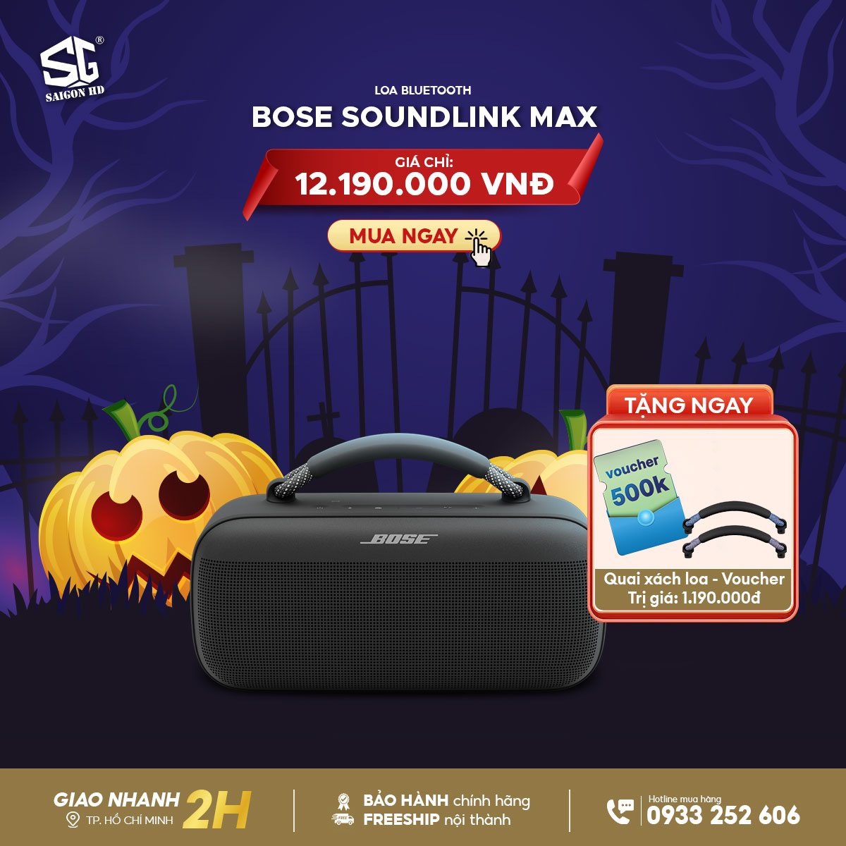 Ưu đãi mùa Halloween - Bose khuyến mãi siêu đỉnh