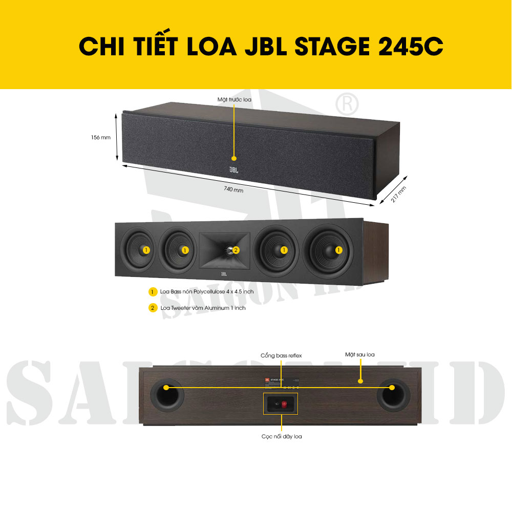 CHI TIẾT THÔNG TIN LOA JBL STAGE 245C