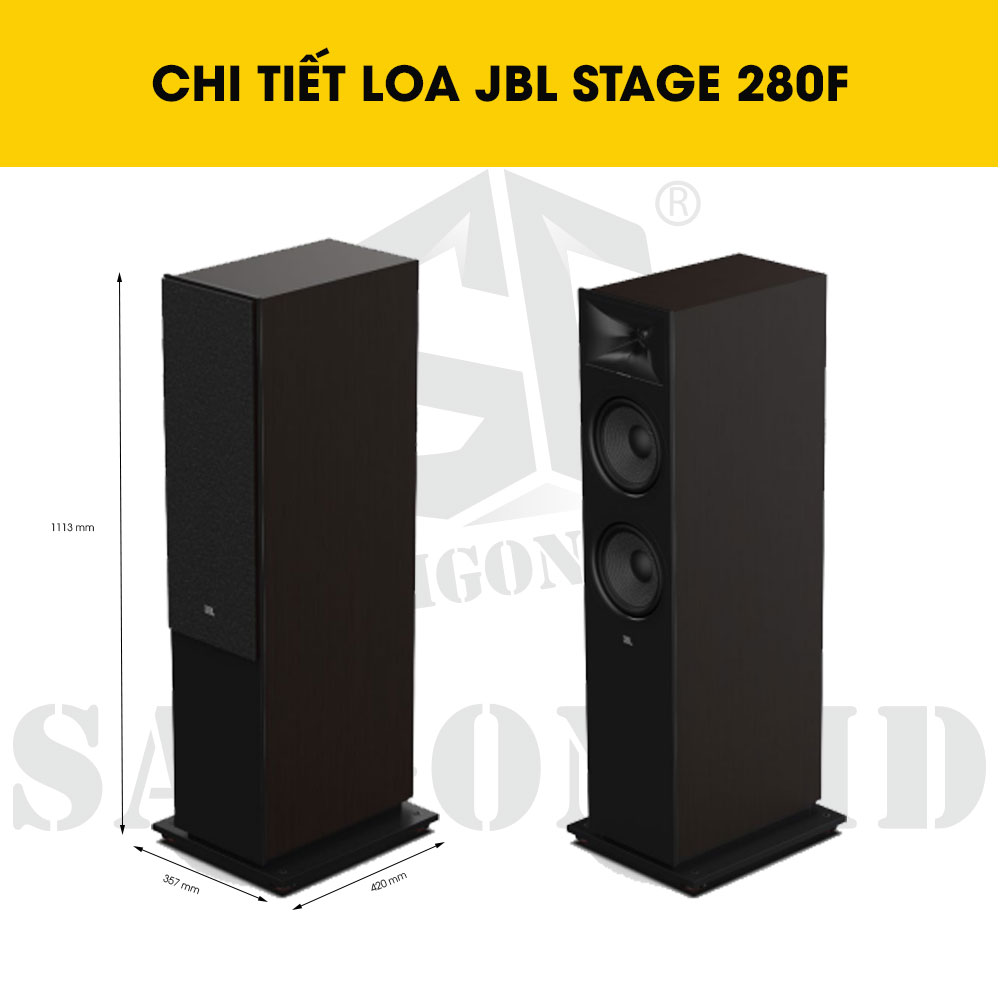 CHI TIẾT THÔNG TIN LOA JBL STAGE 280F