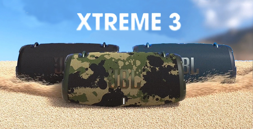 JBL Xtreme 3 có 3 màu cho bạn thoải mái lựa chọn để thể hiện phong cách