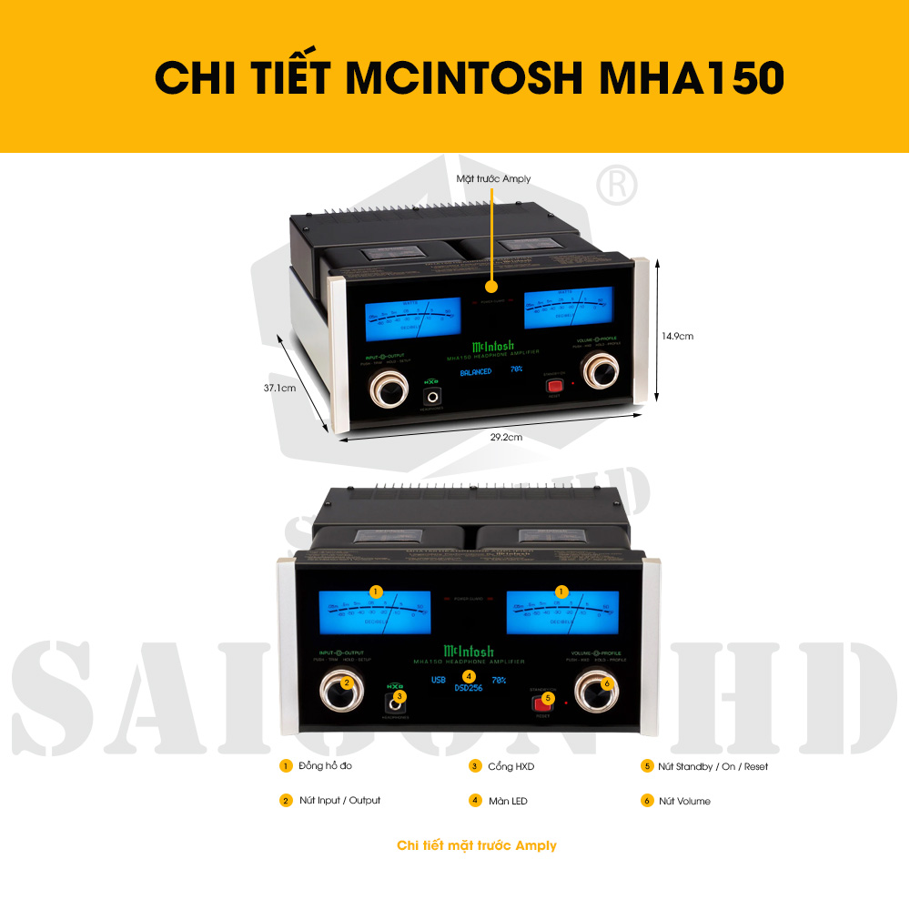 CHI TIẾT THÔNG TIN MCINTOSH MHA150