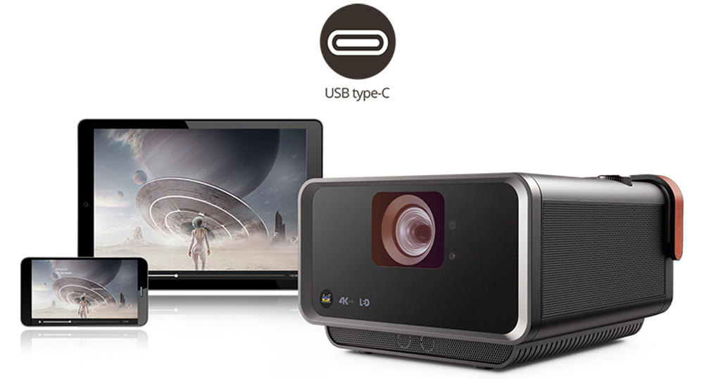 ViewSonic X10-4K+ cho phép phát trực tuyến video từ thiết bị thông minh