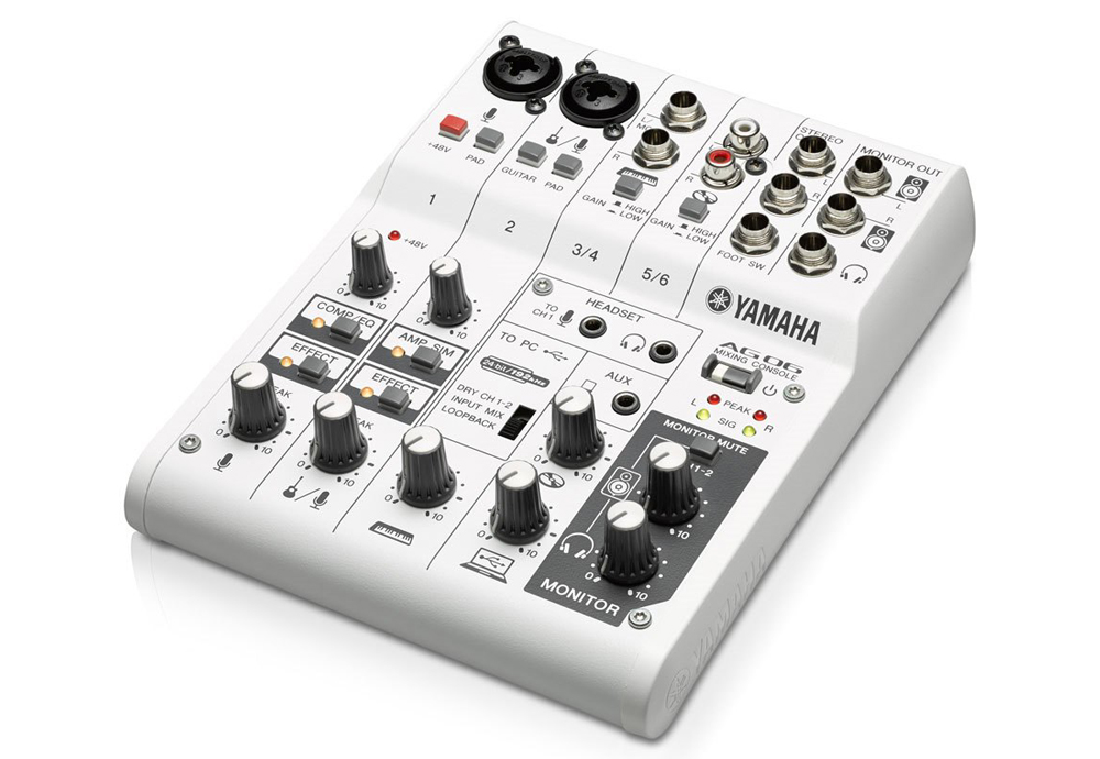 Yamaha AG06 - Mixer 6 kênh đa chức năng có thiết kế nhỏ gọn