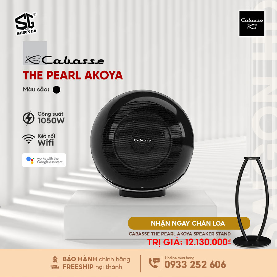 Mua loa Cabasse The Pearl Akoya tặng chân loa Akoya Speaker Stand 