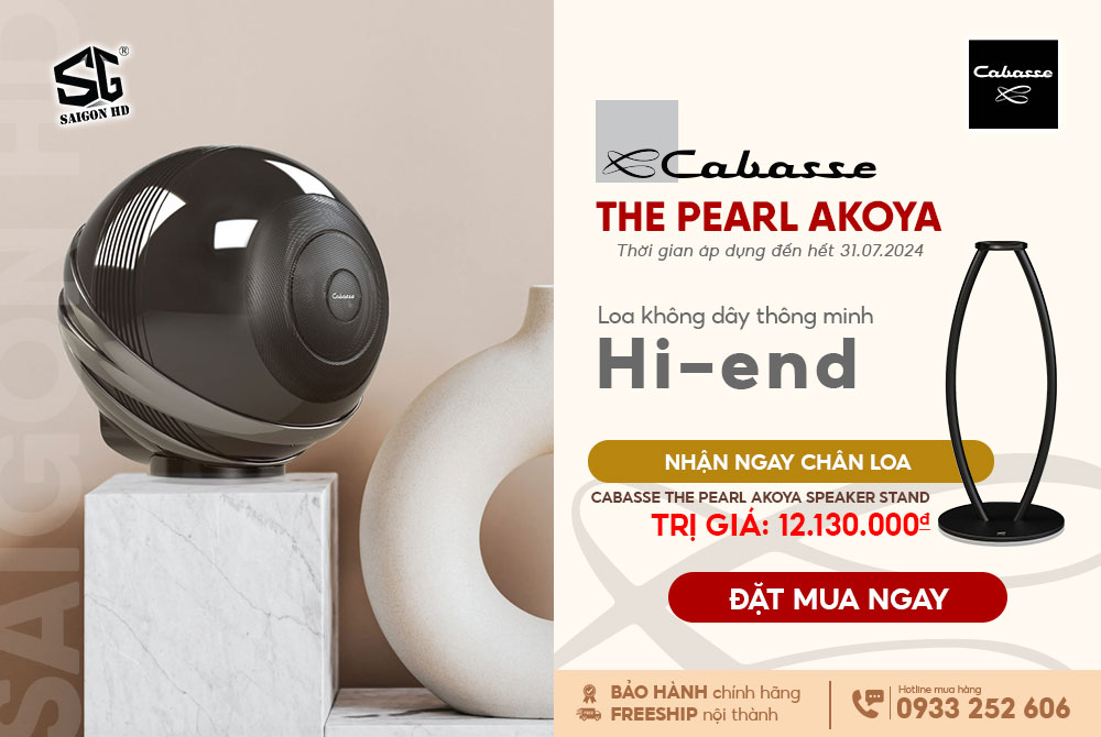 Tặng chân loa Cabasse The Pearl Akoya Speaker Stand trị giá 12.130.000 VNĐ khi mua loa Cabasse The Pearl Akoya  