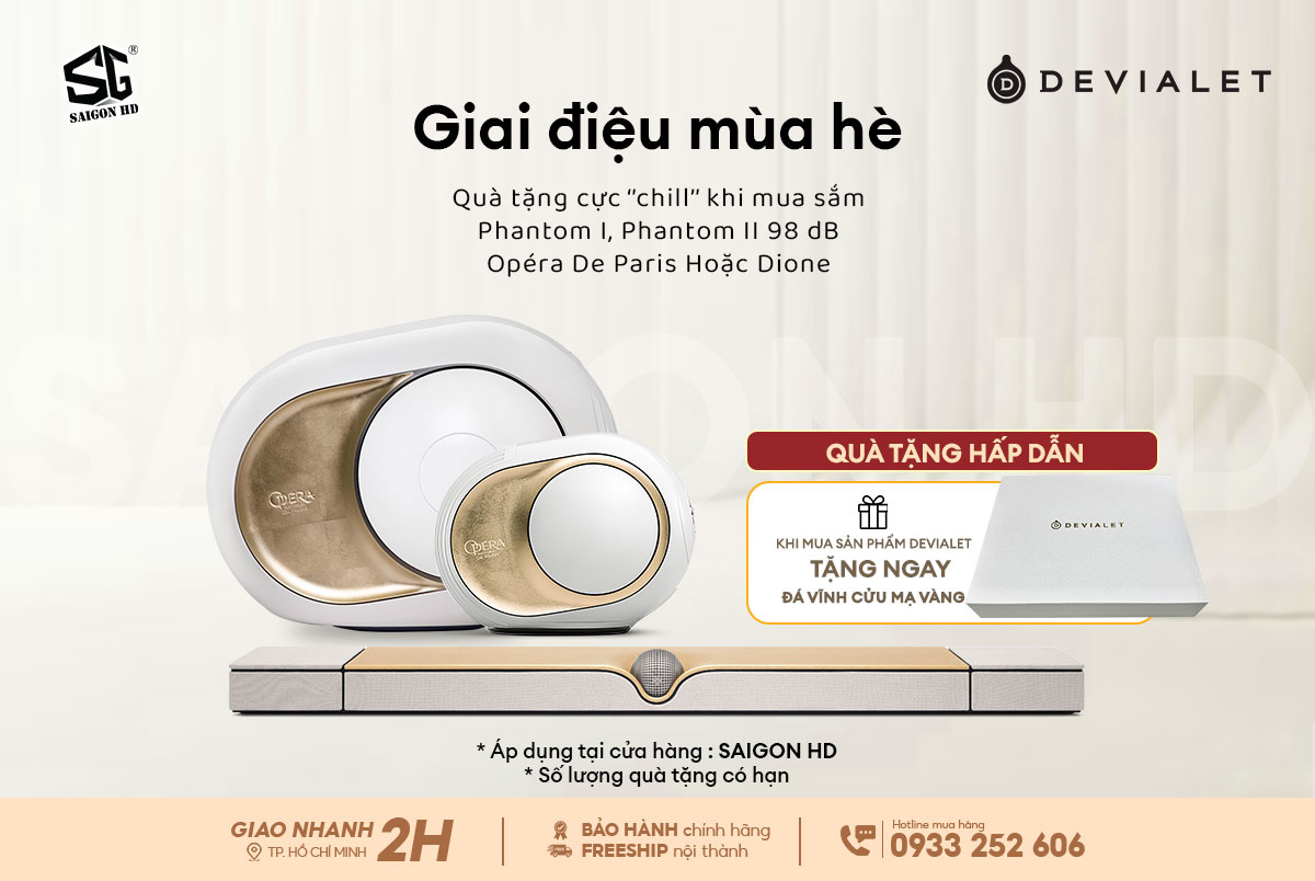 Tặng set đá vĩnh cửu khi mua loa Devialet