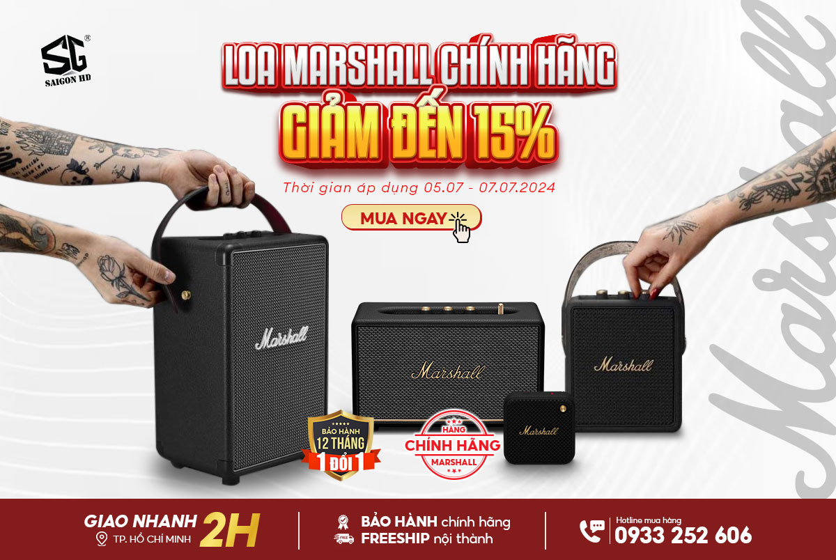 Loa Marshall chính hãng - Giảm giá đến 15%