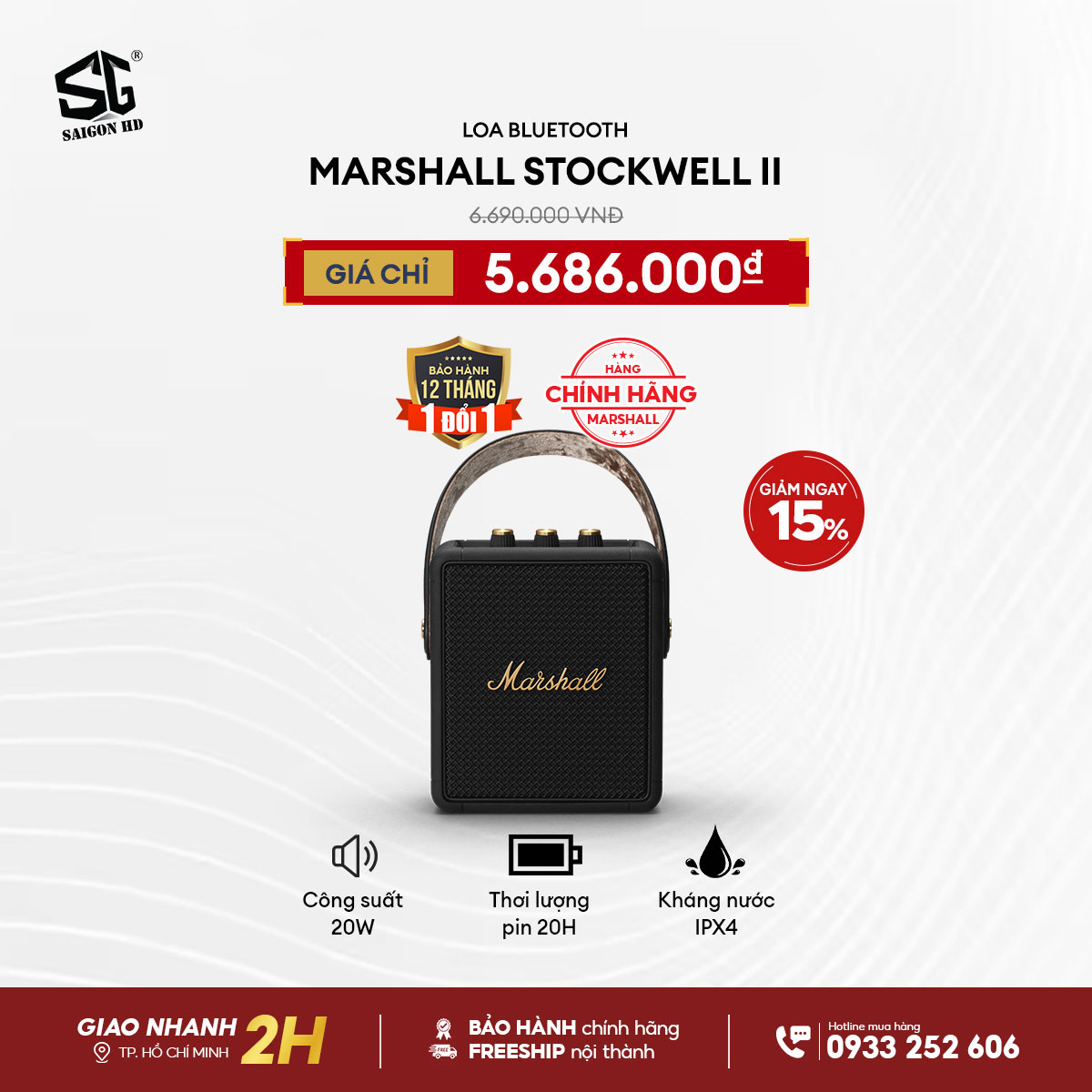 Loa Marshall chính hãng - Giảm giá đến 15%