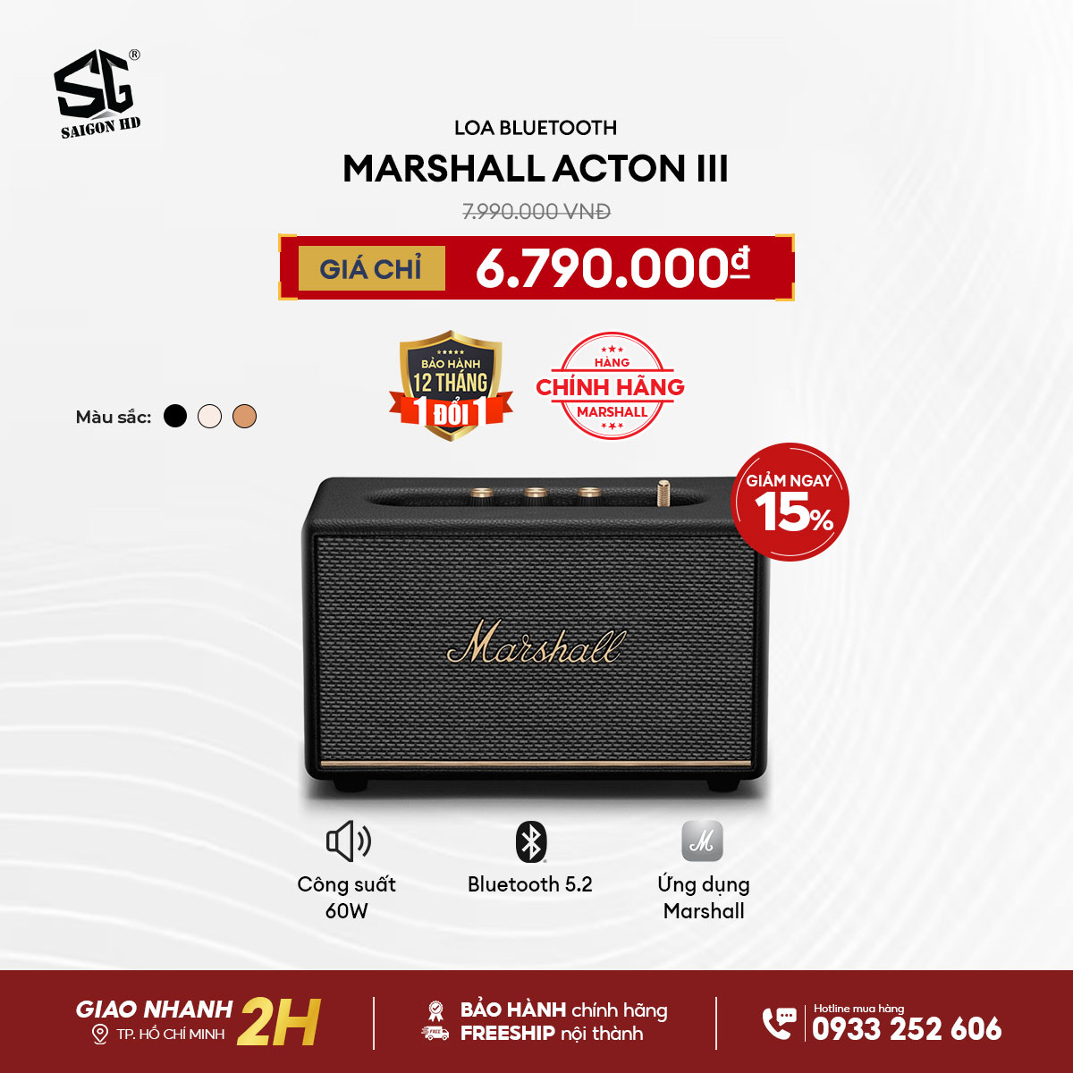 Loa Marshall chính hãng - Giảm giá đến 15%