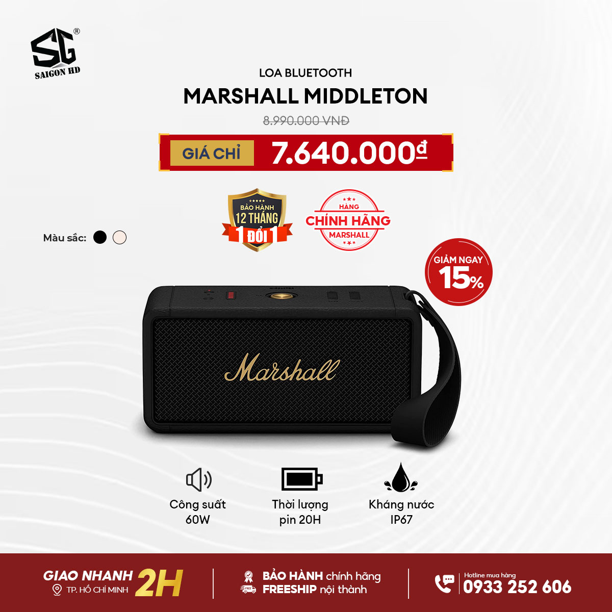 Loa Marshall chính hãng - Giảm giá đến 15%