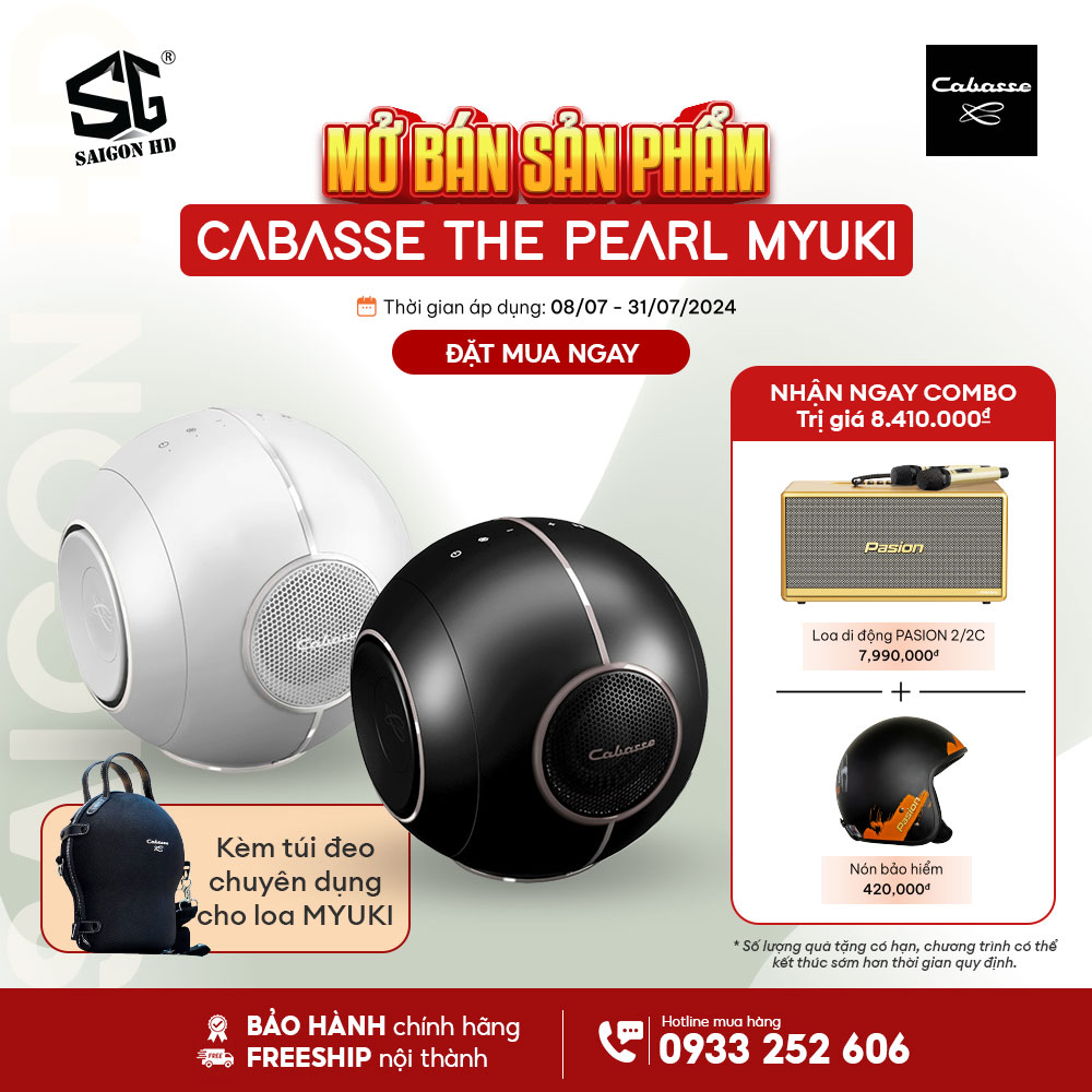 Đặt trước loa Cabasse The Pearl Myuki nhận ngay bộ tặng quà tặng cực chất