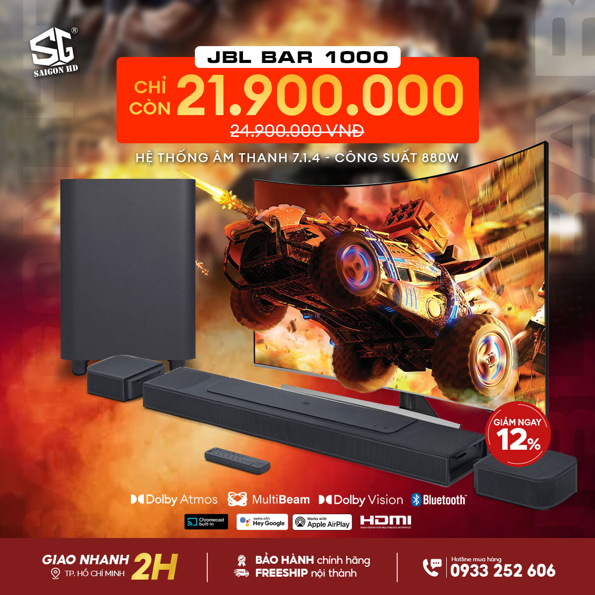 Loa soundbar JBL Bar 1000