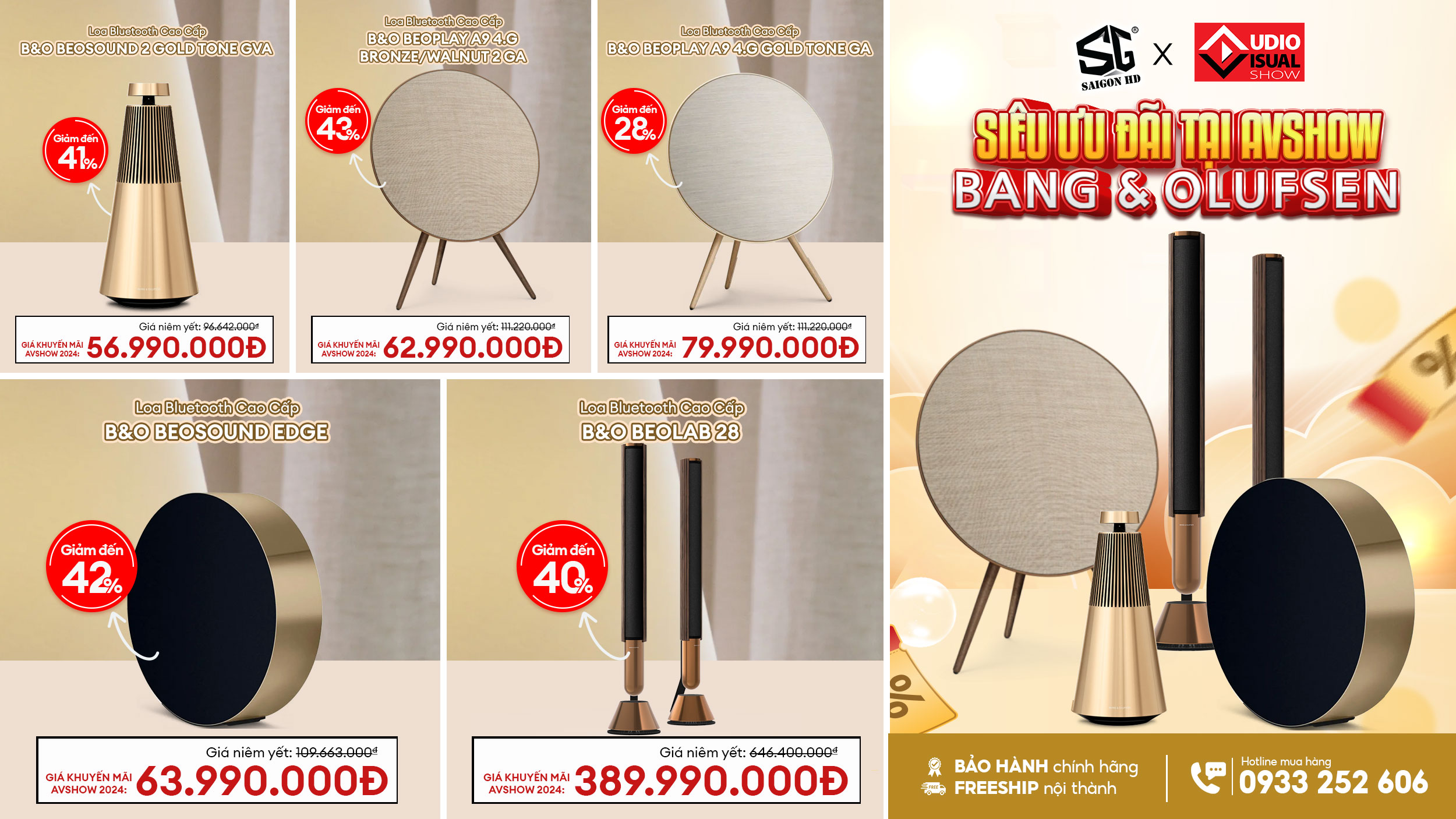 Loa Bang & Olufsen sale đậm chất ngất đến 42% tại AV Show