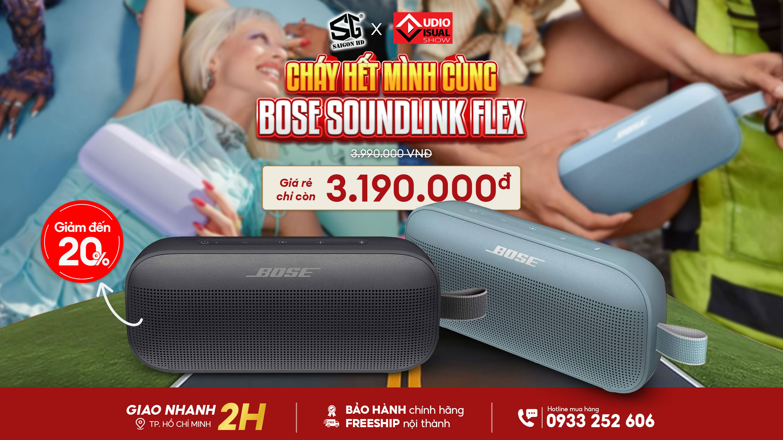 Mẫu loa bluetooth hot hit - Bose Soundlink Flex sale kịch sàn