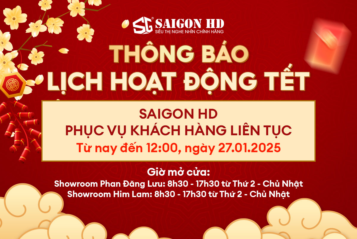 THÔNG BÁO LỊCH HOẠT ĐỘNG SHOWROOM TẾT ẤT TỴ 2025 