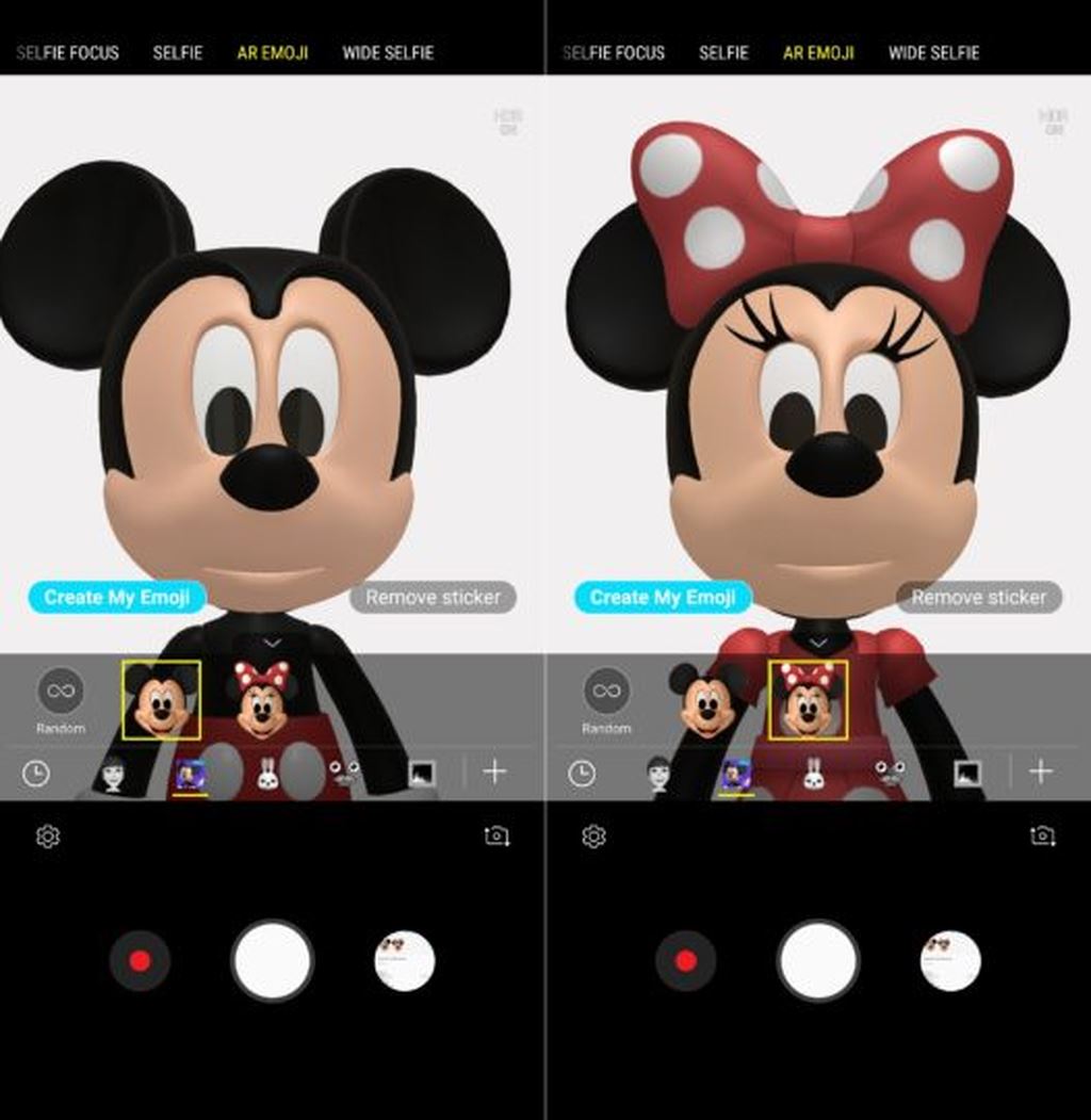 Samsung bổ sung Mickey Mouse và Minnie Mouse vào AR Emoji trên Galaxy S9/S9+