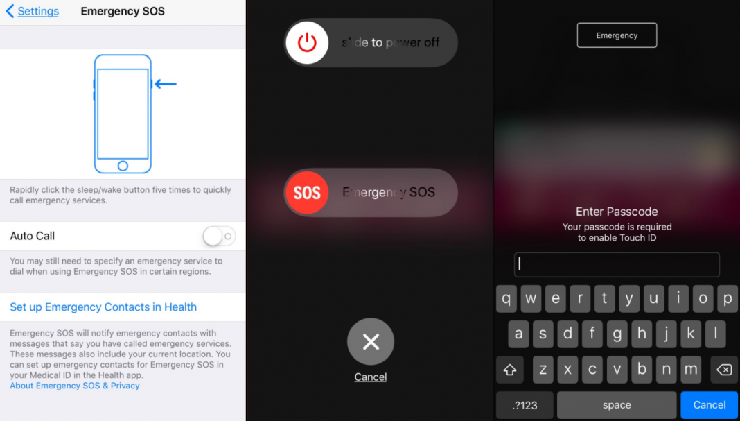 iOS 11 cho phép vô hiệu hóa vân tay khẩn cấp