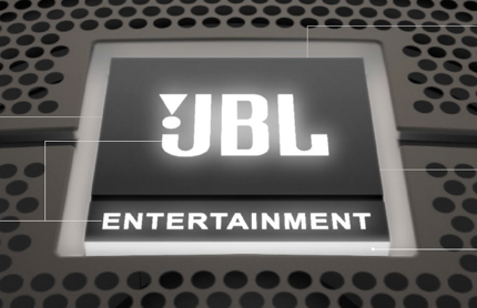 Phần logo JBL sáng lên khi có nguồn